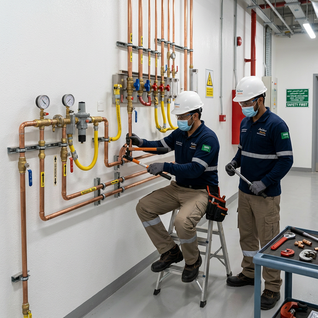 شركة تمديد غاز مركزى بالرياض