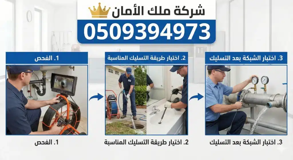 اختبار طريقة تسليك المجارى