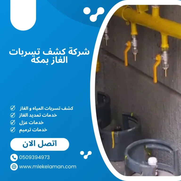 شركة كشف تسربات الغاز بمكة