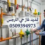 تمديد غاز حي النرجس