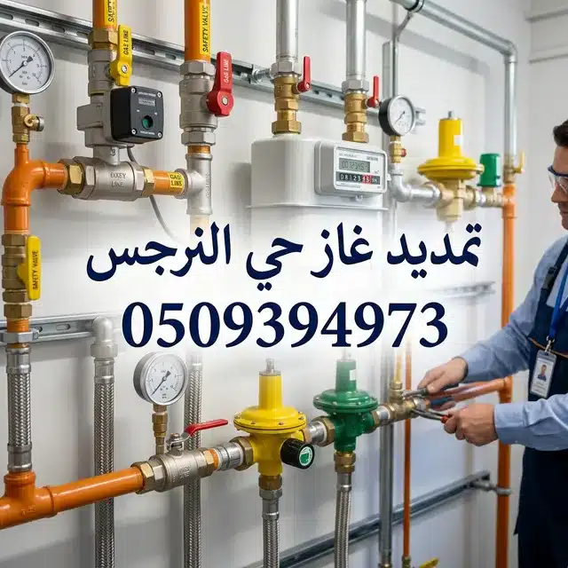 تمديد غاز حي النرجس